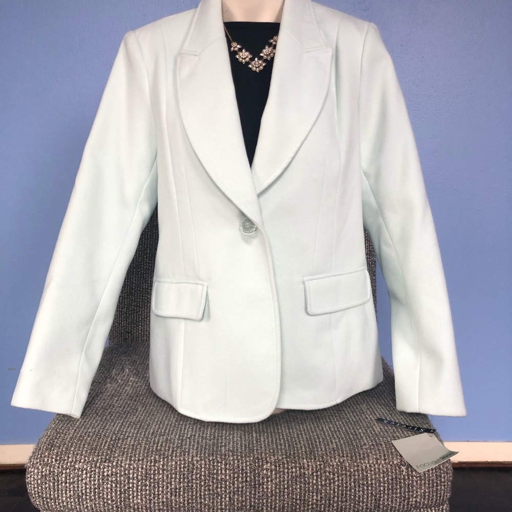 NWT Focus 2000 Mint Single Button Waistcoat